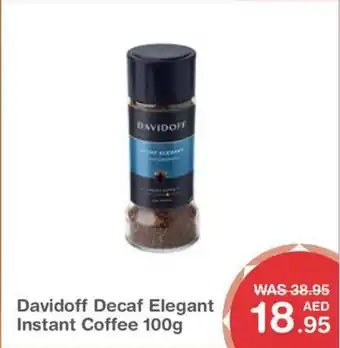 Choithrams Davidoff decaf elegant instant coffee offer