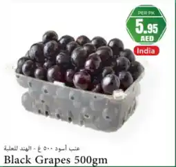 Almaya supermarket Black grapes offer