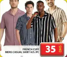 Grand Hyper Market French cuff mens casual shirt H/S offer