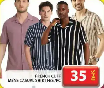 Grand Hyper Market French cuff mens casual shirt H/S offer