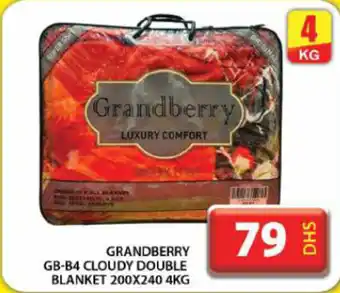 Grand Hyper Market Grandberry GB-B4 cloudy double blanket offer