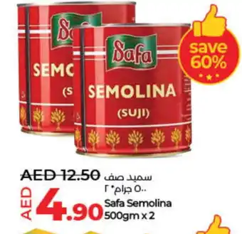 Lulu Hypermarket SAFA Semolina / Rava offer