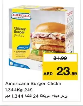 Nesto AMERICANA Chicken Burger offer