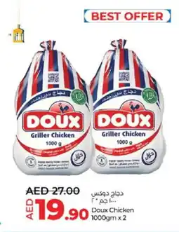 Lulu Hypermarket DOUX Frozen Whole Chicken offer