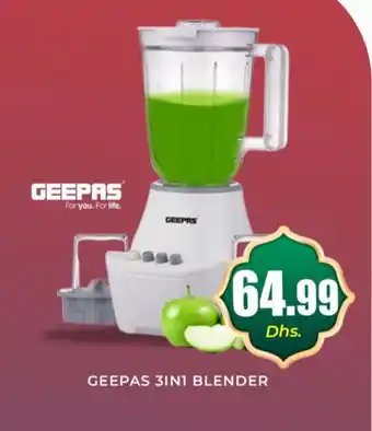 Meena Al Madina Hypermarket GEEPAS Mixer / Grinder offer