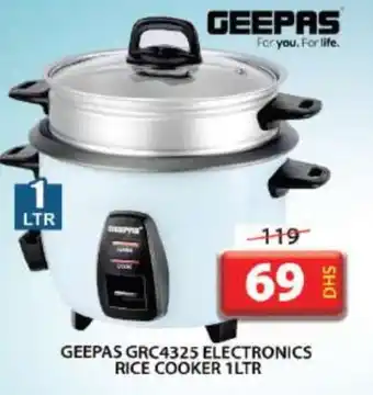 Grand Hyper Market GEEPAS Rice Cooker offer