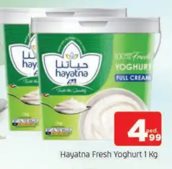 Al Madina HAYATNA Yoghurt offer