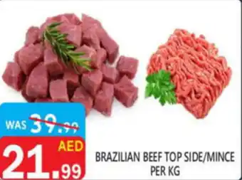 United Hypermarket Brazilian beef top side/mince offer