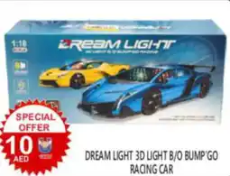 United Hypermarket Dream light 3d light b/o bump'go racing car offer