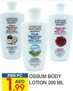 Dream Land Center Ossum body lotion offer