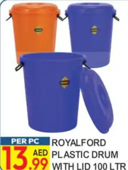 Dream Land Center Royalford plastic drum lid offer