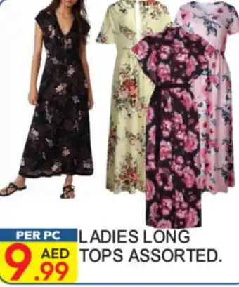 Dream Land Center Ladies long tops assorted. offer