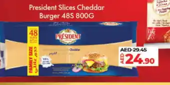 Lulu Hypermarket PRESIDENT Slice Cheese offer