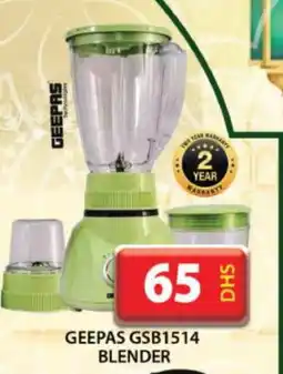 Grand Hyper Market GEEPAS Mixer / Grinder offer