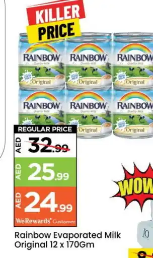 Mark & Save RAINBOW Evaporated Milk offer