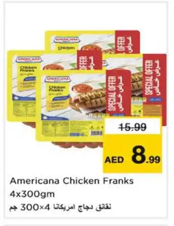 Nesto AMERICANA Chicken Franks offer