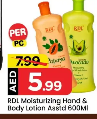 Mark & Save RDL Body Lotion & Cream offer