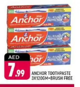 Shaklan ANCHOR Toothpaste offer