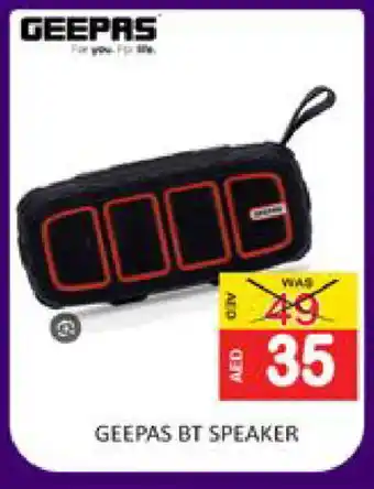 Mango Hypermarket LLC GEEPAS Speaker offer