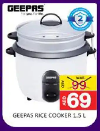 Mango Hypermarket LLC GEEPAS Rice Cooker offer