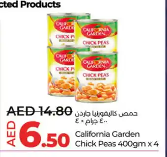 Lulu Hypermarket CALIFORNIA GARDEN Chick Peas offer