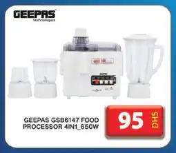 Grand Hyper Market GEEPAS Food Processor offer