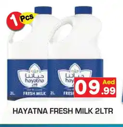 Baniyas Spike Hypermarket HAYATNA Fresh Milk offer