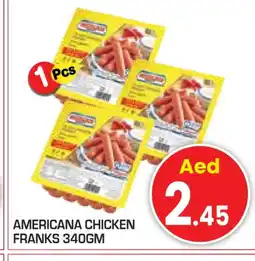 Baniyas Spike Hypermarket AMERICANA Chicken Franks offer