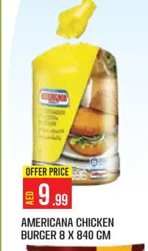 Baniyas Spike Hypermarket AMERICANA Chicken Burger offer