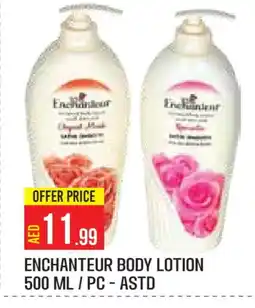 Baniyas Spike Hypermarket Enchanteur Body Lotion & Cream offer