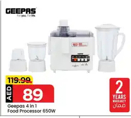 Mark & Save GEEPAS Food Processor offer