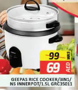 Mango Hypermarket LLC GEEPAS Rice Cooker offer