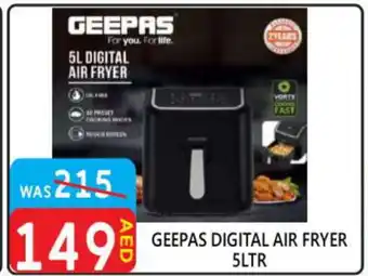 United Hypermarket GEEPAS Air Fryer offer