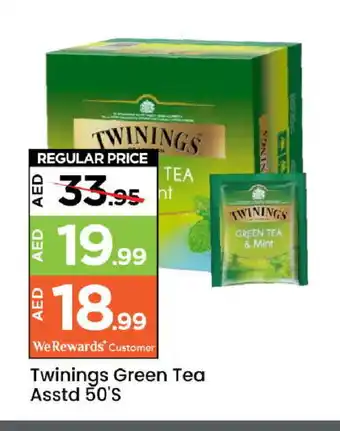 Mark & Save TWININGS Green Tea Bag offer