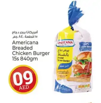 Kenz Hypermarket AMERICANA Chicken Burger offer