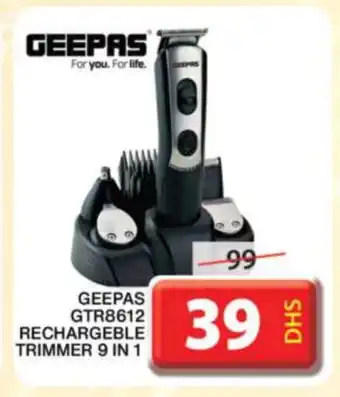 Grand Hyper Market GEEPAS Remover / Trimmer / Shaver offer