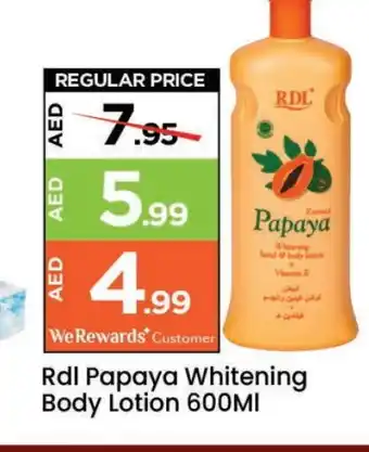 Mark & Save RDL Body Lotion & Cream offer