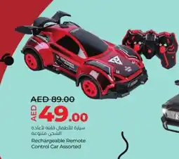 Lulu Hypermarket Rechargeable remote control car offer