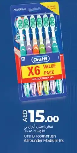 Lulu Hypermarket Oral B Toothbrush Allrounder Medium offer