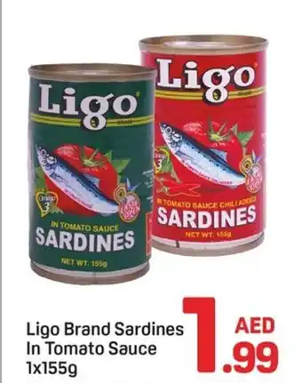 Day To Day Ligo brand sardines in tomato sauce offer