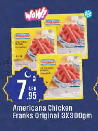 West Zone Supermarket AMERICANA Chicken Franks offer