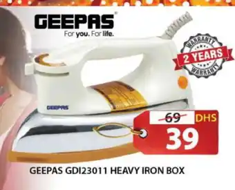 Grand Hyper Market GEEPAS Ironbox offer