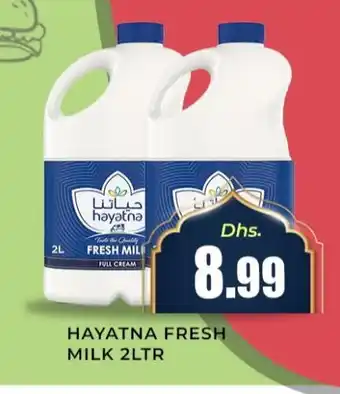 Meena Al Madina Hypermarket HAYATNA Full Cream Milk offer