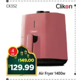 Al Madina Hypermarket CLIKON Air Fryer offer