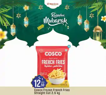 West Zone Supermarket Cosco frozen french fries straight cut offer