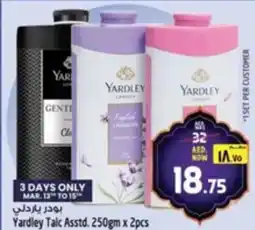 Safari Hypermarket Yardley Talc Asstd. offer