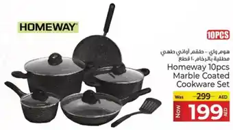 Kenz Hypermarket Homeway Marble Coated Cookware Set offer