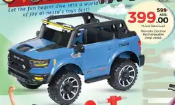 Nesto Remote control rechargeable jeep offer