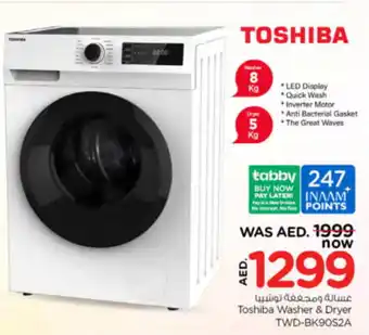 Nesto Toshiba Washer & Dryer TWD-BK90S2A offer