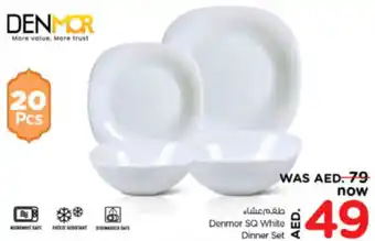 Nesto Denmor SQ White Dinner Set offer